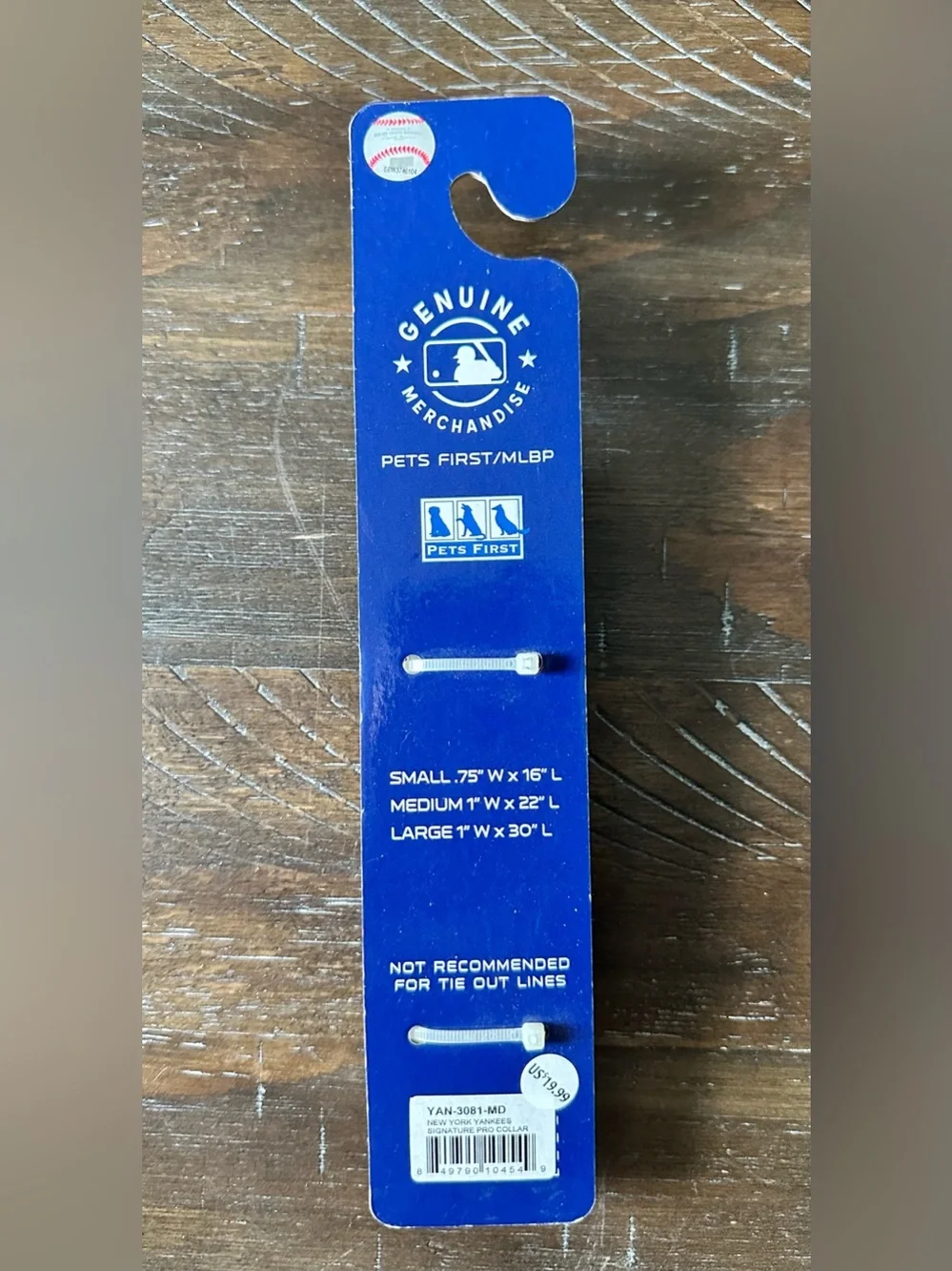 New NY Yankees Signature Pro Pet Collar- Size Medium